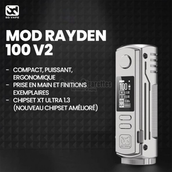 Mod Rayden 100 V2 100W 21700/18650 - BD Vape SS