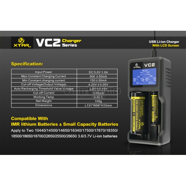 Xtar VC2 Charger